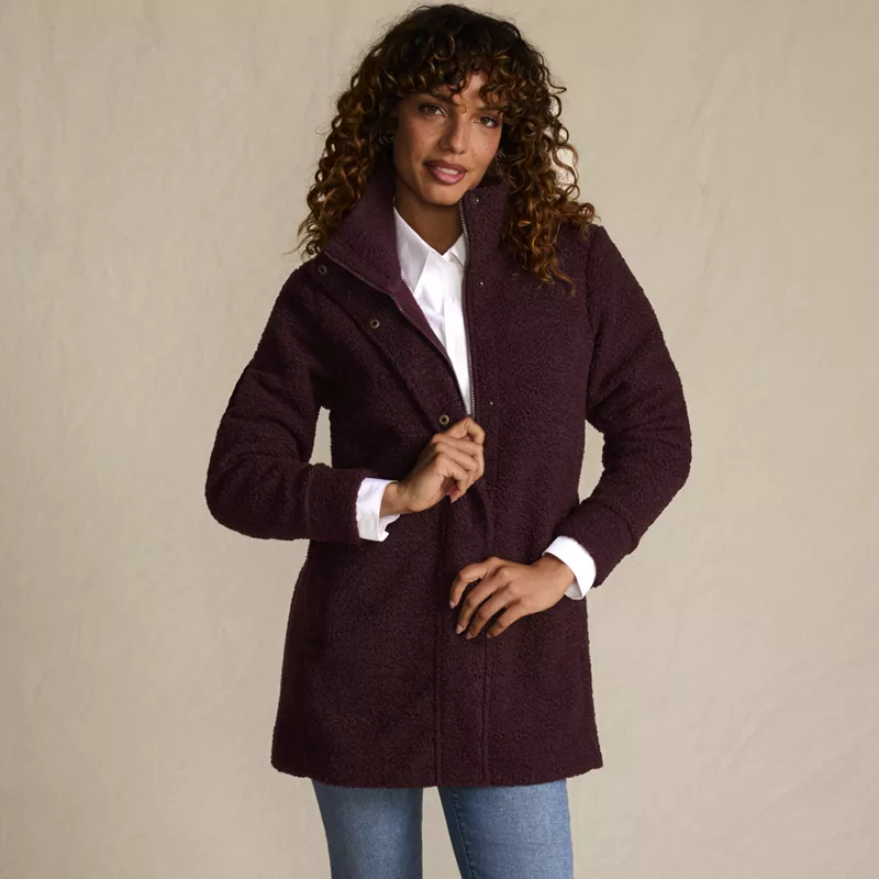 Boucle Fleece Coat, alternative image