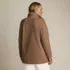Boucle Fleece Coat, Back