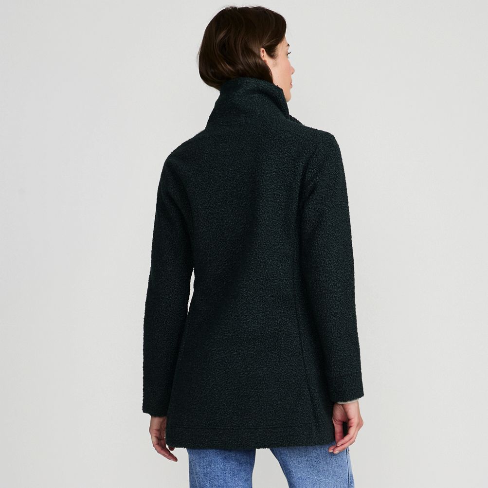 Lands end boiled wool coat on sale