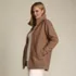 Boucle Fleece Coat, Front