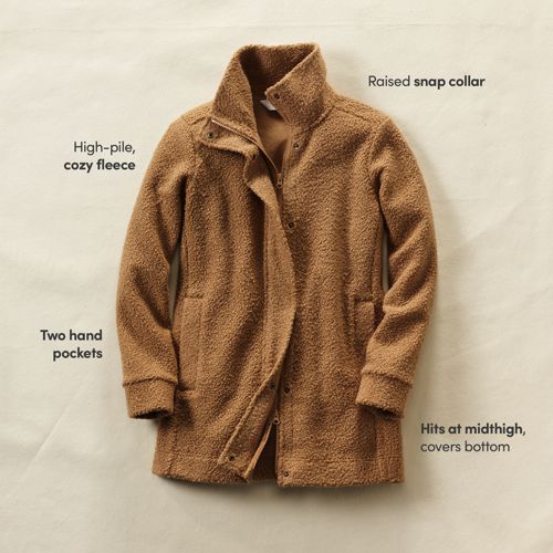 Boucle Fleece Coat, alternative image