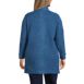 Women's Plus Size Boucle Fleece Coat, Back