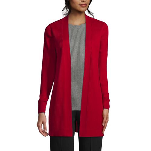 Women's Cotton Modal Long Open Cardigan - image 2