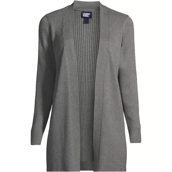 Women's Cotton Modal Long Open Cardigan - primary