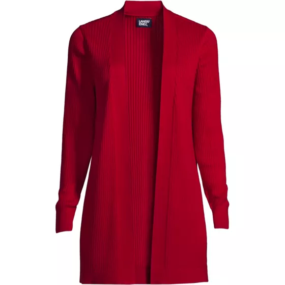 Women's Cotton Modal Long Open Cardigan - primary