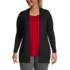 Women's Plus Size Cotton Modal Long Open Cardigan, Front