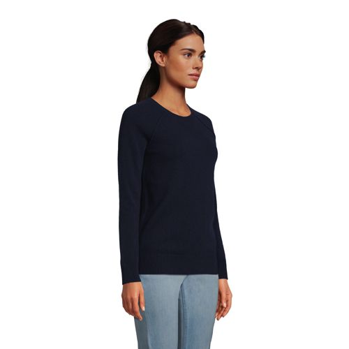 Pull en Cachemire Ample à Manches Longues Raglan, Femme Stature Standard image number 1