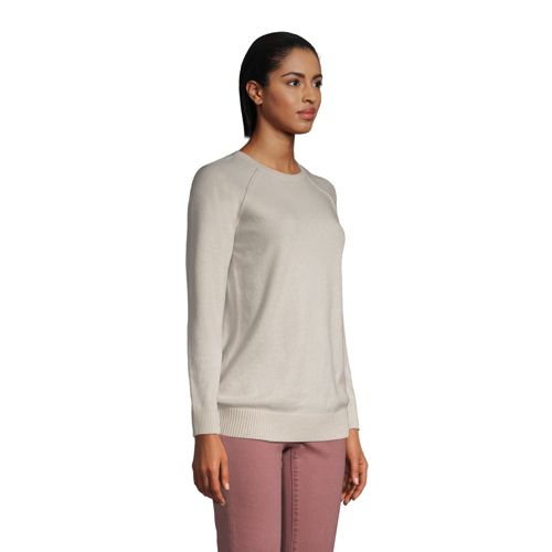 Pull en Cachemire Ample à Manches Longues Raglan, Femme Stature Standard image number 1