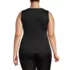 Women's Plus Size Silk Interlock Thermal Long Underwear Base Layer Tank Top, Back