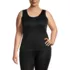 Women's Plus Size Silk Interlock Thermal Long Underwear Base Layer Tank Top, Front