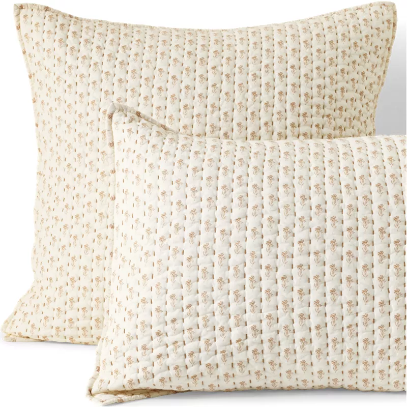Printed Seed Stitch Sham, Front