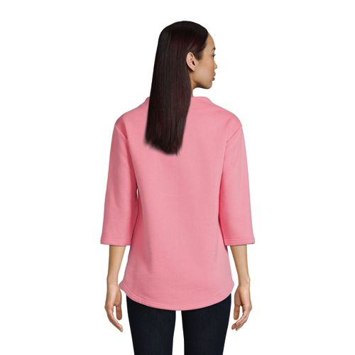 Sweatshirt Serious Sweats à Col Cheminée et Manches 3/4, Femme Stature Standard image number 1