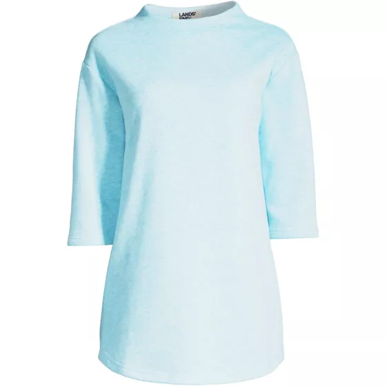 Women's Serious Sweats 3/4 Sleeve Funnel Neck Top - primary