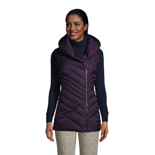 Purple puffer cheap vest womens