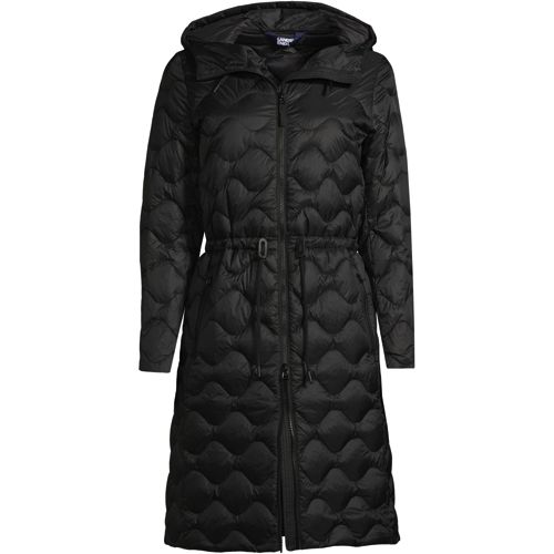 Women's Packable Ultra Light Down Coat with Hood | Lands' End