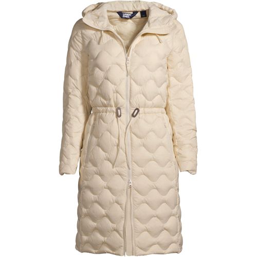 Women's Packable Ultra Light Down Coat with Hood | Lands' End