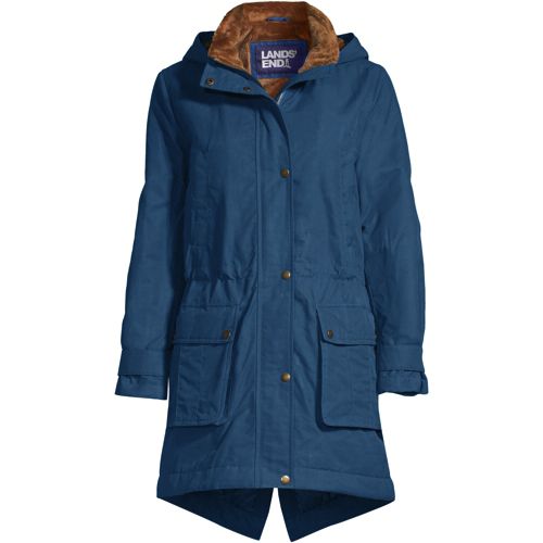 parka coton enduit femme