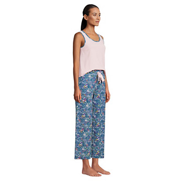 Jersey Pyjama-Set mit Tanktop und 3/4-Hose für Damen image number 2