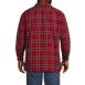 Men's Big Flannel Sherpa Lined Shirt Jacket with Pockets, Back