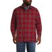 Men's Big Flannel Sherpa Lined Shirt Jacket with Pockets, Front