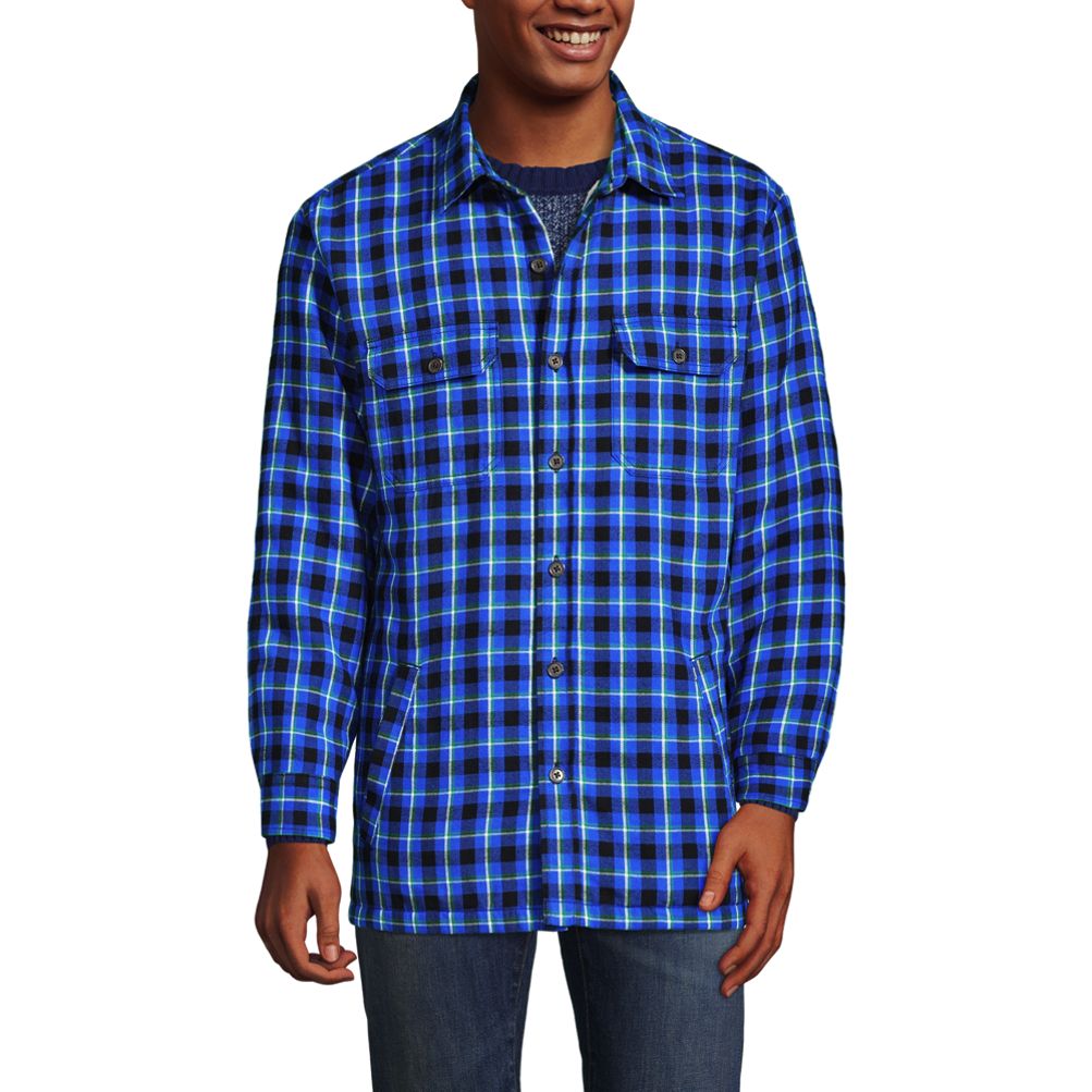 Buffalo Outdoors® Men's Orange Lined Flannel Shirt Jacket