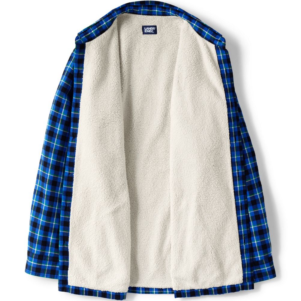 Mens hot sale flannel sherpa