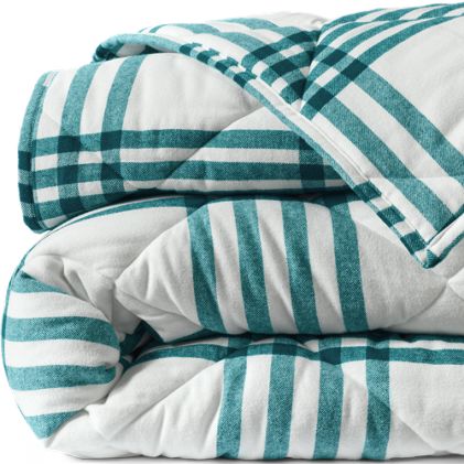 Comfy Super Soft Cotton Flannel Plaid Bedding - 5oz - primary