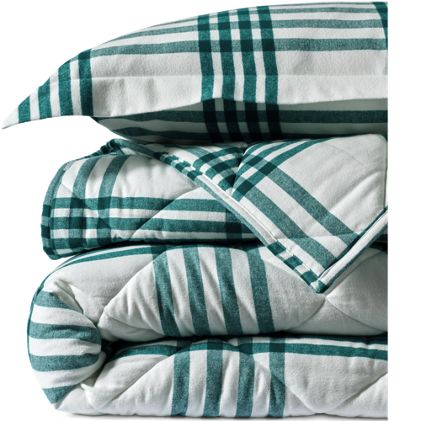 Comfy Super Soft Cotton Flannel Plaid Bedding - 5oz - image 3