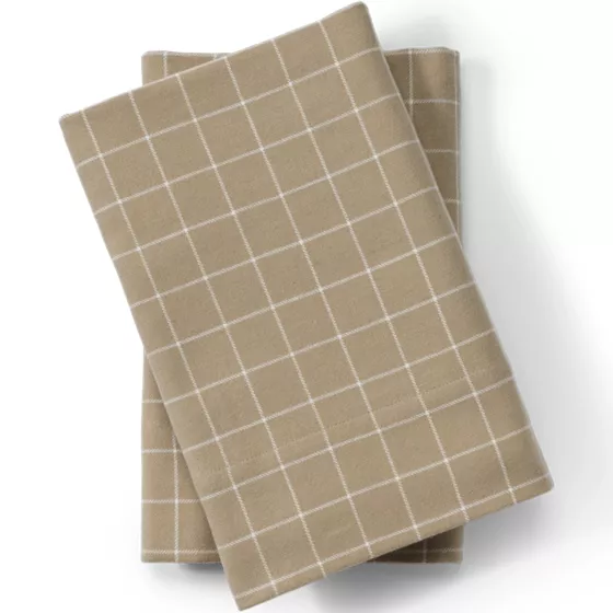 Comfy Super Soft Cotton Flannel Plaid Bed Sheet Set - 5oz - primary