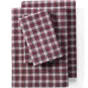 Comfy Super Soft Cotton Flannel Plaid Bed Sheet Set - 5oz