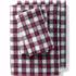 Comfy Super Soft Cotton Flannel Plaid Bed Sheet Set - 5oz, Front