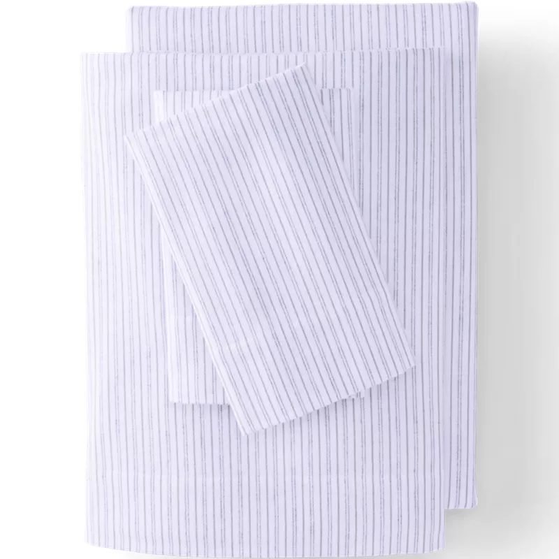 Comfy Super Soft Cotton Flannel Plaid Bed Sheet Set - 5oz, Front