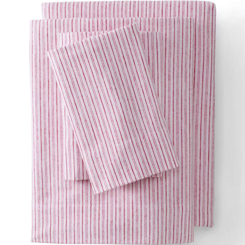 Comfy Super Soft Cotton Flannel Plaid Bed Sheet Set - 5oz, Front