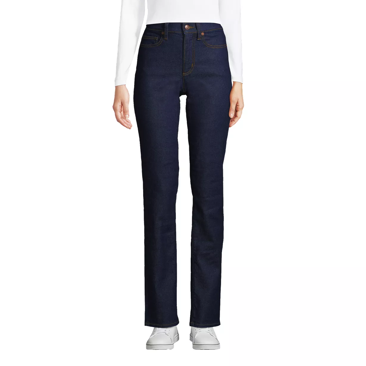 Women's Recover High Rise Straight Leg Blue Jeans