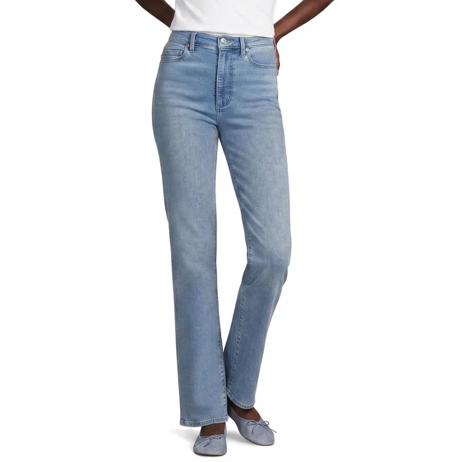 Women's High Rise Straight Leg Jeans view 2