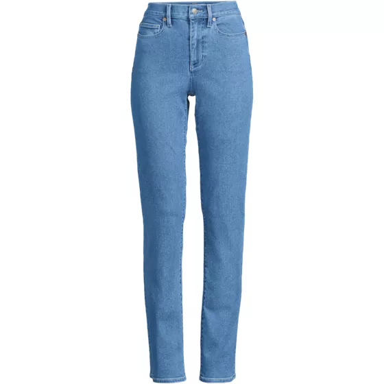 Women's High Rise Straight Leg Jeans - primary