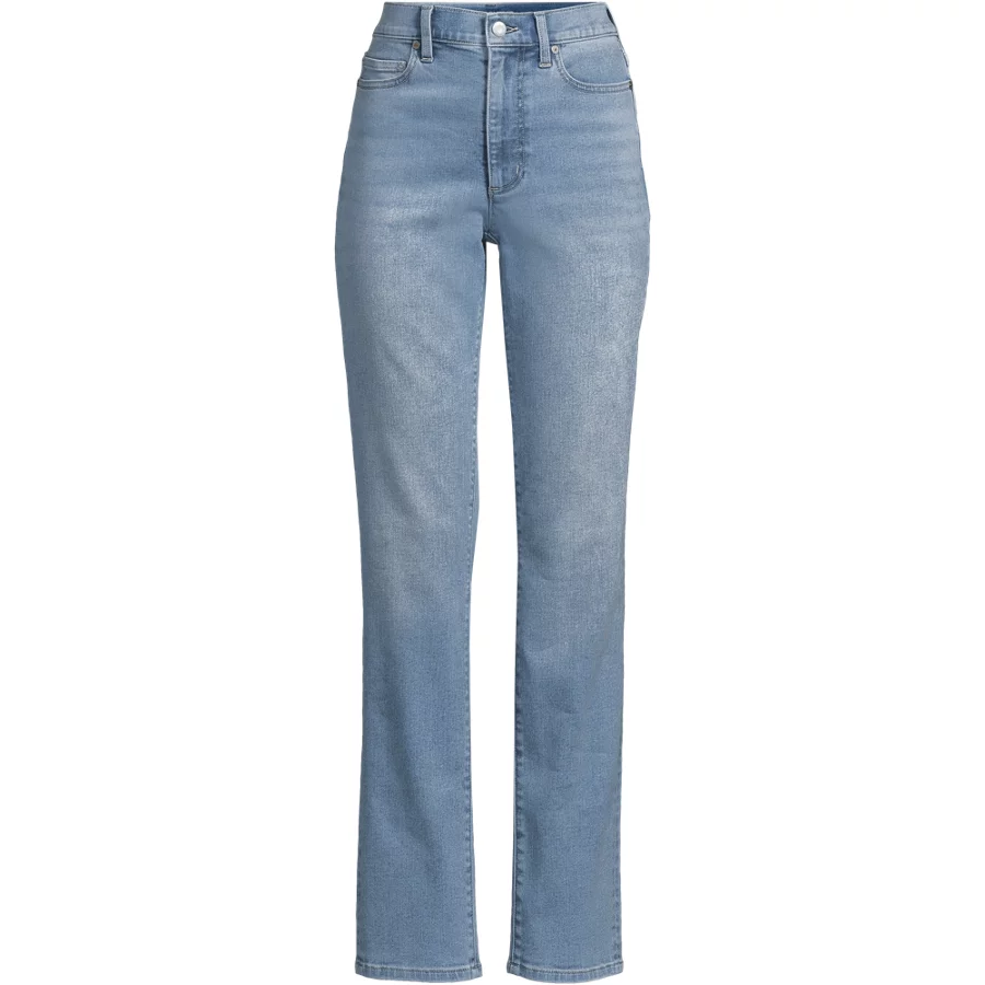 Women's High Rise Straight Leg Jeans view 3