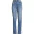 Women's Recover High Rise Straight Leg Blue Jeans, Front