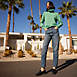 Women's Recover High Rise Straight Leg Blue Jeans, alternative image