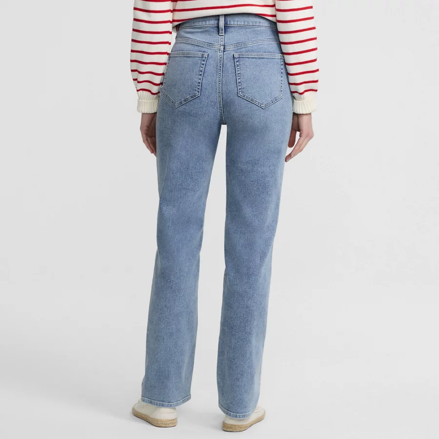 Women's High Rise Straight Leg Jeans view 7