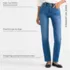 Women's Recover High Rise Straight Leg Blue Jeans, alternative image