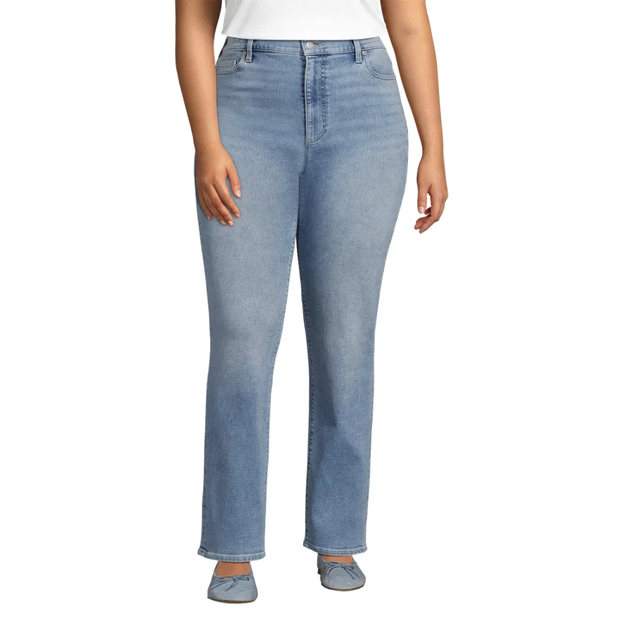Women's High Rise Straight Leg Jeans view 5
