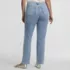 Women's Plus Size High Rise Straight Leg Blue Jeans, Back