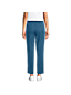 Pantalon en Coton Lyocell Stretch Taille Mi-Haute Elastiquée, Femme Stature Standard