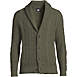 Men's Big and Tall Cotton Blend Cable Shawl Cardigan Sweater, Front