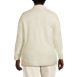 Women's Plus Size Fine Gauge Cotton Button Front Blazer Sweater, Back