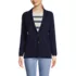 Women's Fine Gauge Cotton Button Front Blazer Sweater, Front