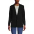 Women's Fine Gauge Cotton Button Front Blazer Sweater, Front