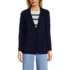 Women's Fine Gauge Cotton Button Front Blazer Sweater, Front