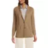 Women's Fine Gauge Cotton Button Front Blazer Sweater, Front